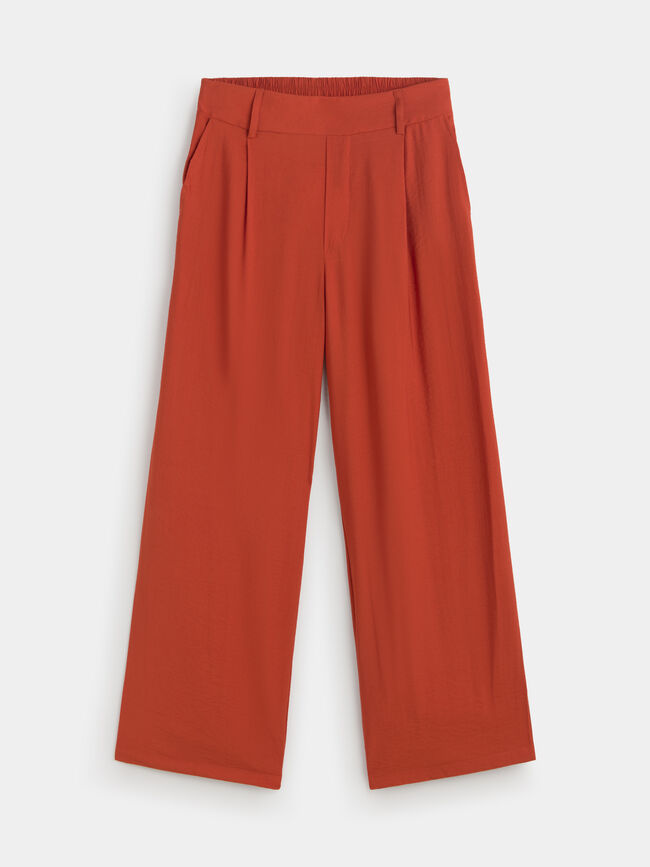 PANTALON ANCHO FLUIDO Teja