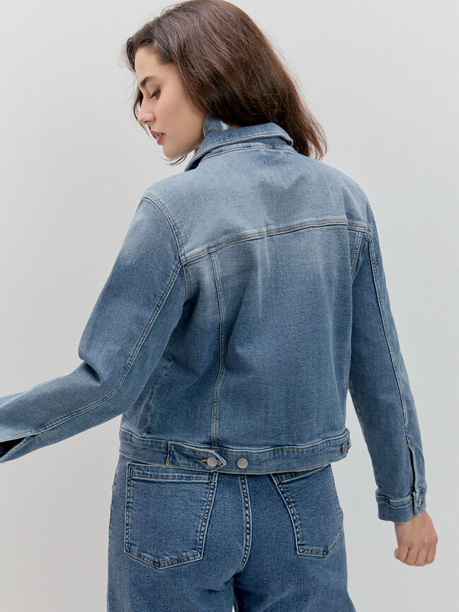 CAZADORA VAQUERA BASICA Mid blue
