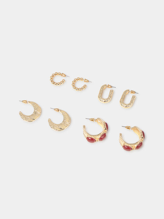 PACK TRES PENDIENTES Oro image number null