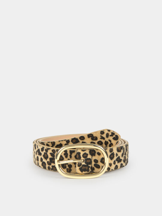 CINTURON ANIMAL PRINT Negro image number null