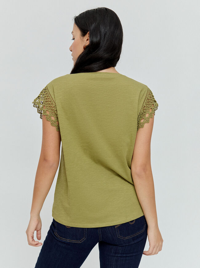 CAMISETA DETALLE Oliva