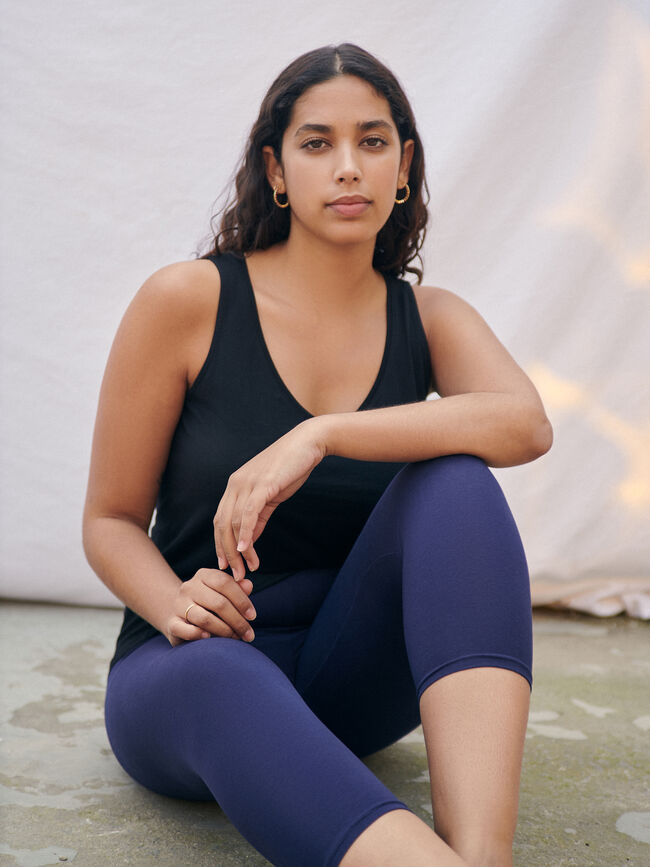Legging capri Azul Marino