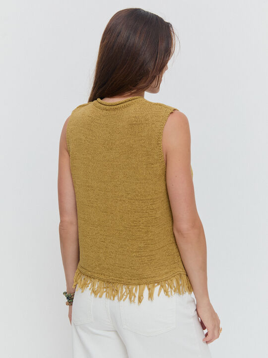 CHALECO FLECOS Ocre image number null