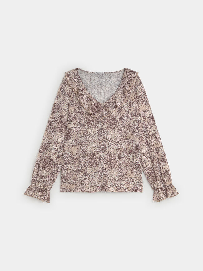 BLUSA VOLANTES Estampado 1