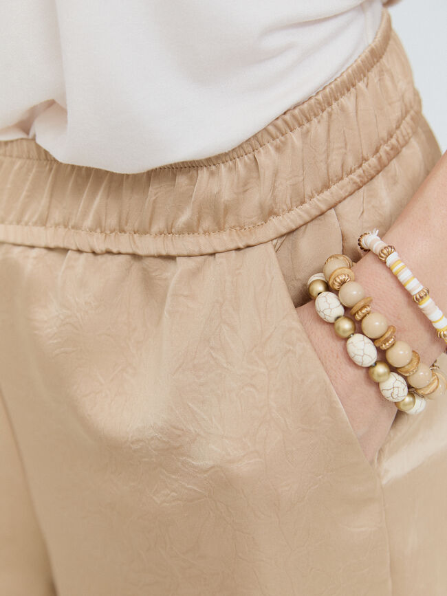 PANTALON FLUIDO Champagne