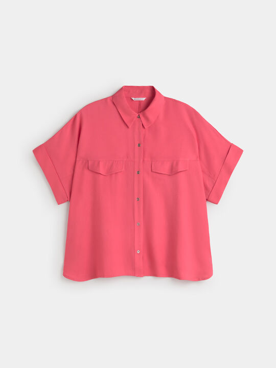 CAMISA MANGA CORTA Frambuesa image number null