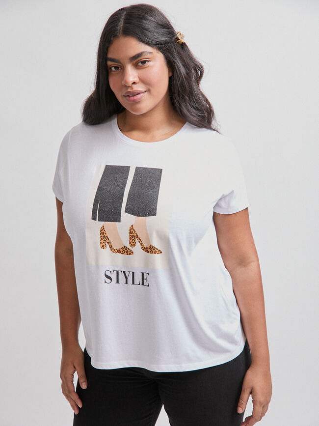 CAMISETA POSICIONAL ZAPATOS Blanco Optico