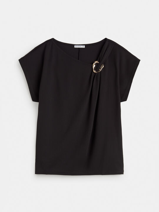 CAMISETA HEBILLA Negro image number null
