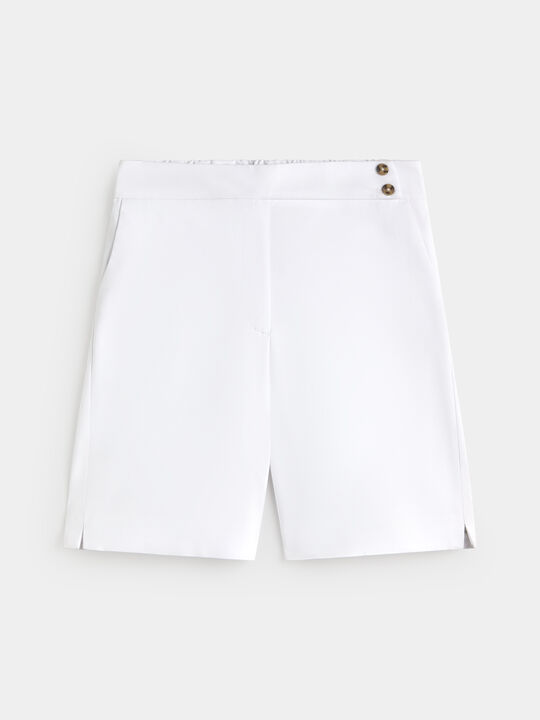 SHORT DETALLE CINTURILLA Blanco Optico image number null