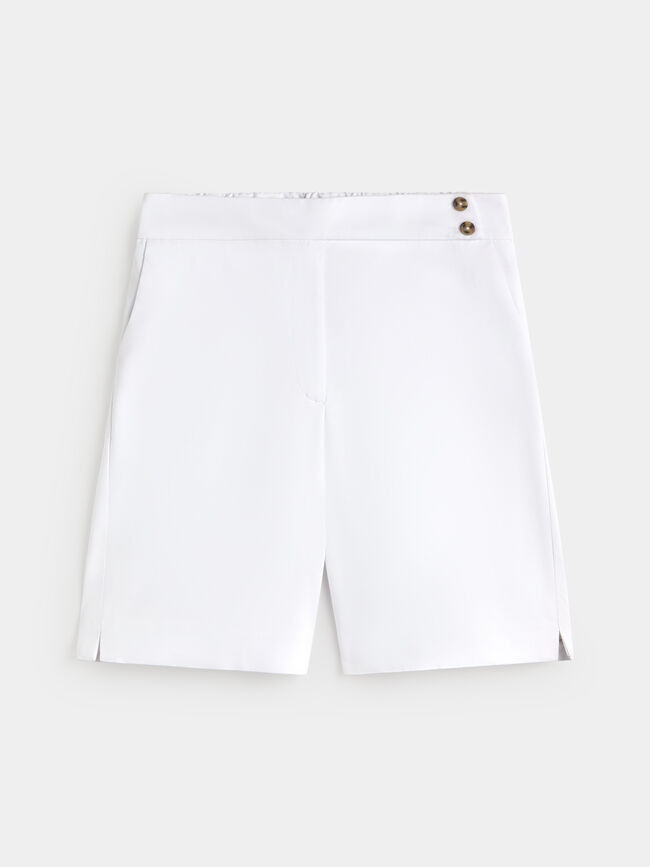 SHORT DETALLE CINTURILLA Blanco Optico