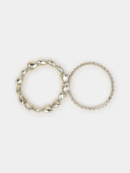 PACK PULSERAS PLATEADAS Plata image number null