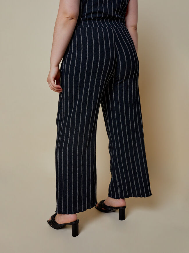 pantalón rayas Negro
