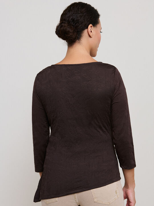 CAMISETA TEXTURA Marron Medio image number null