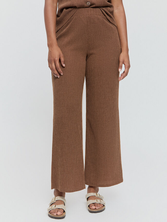 PANTALON TEXTURA Marron