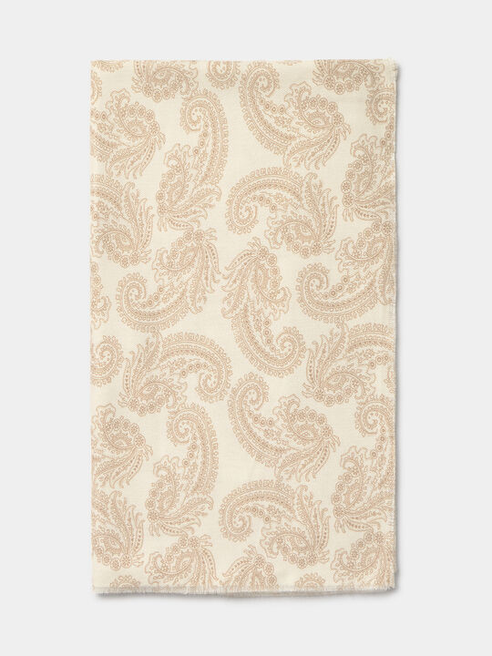 PA&Ntilde;UELO ESTAMPADO PAISLEY Crudo image number null