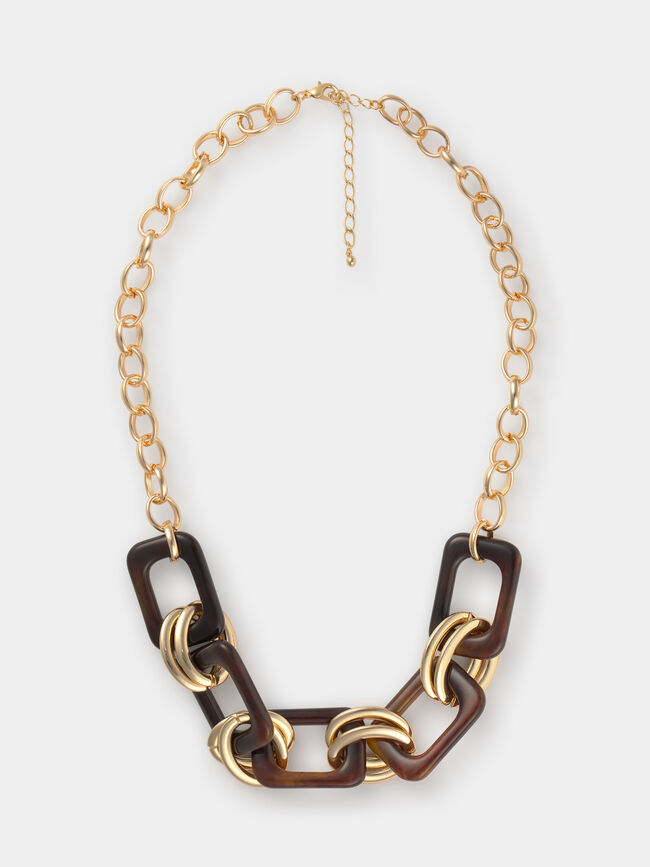 COLLAR PIEZAS DORADAS Oro