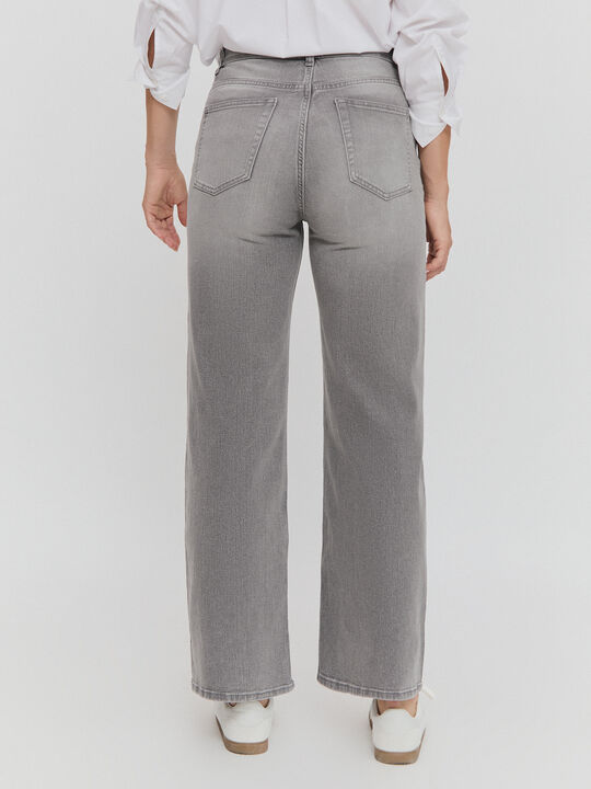 WIDE LEG B&Aacute;SICO Gris image number null