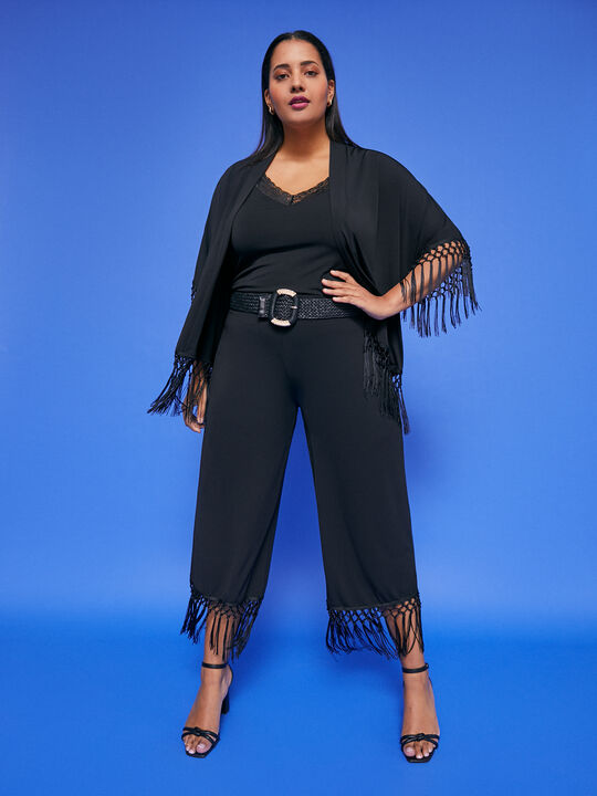 PANTALON FLECOS Negro image number null