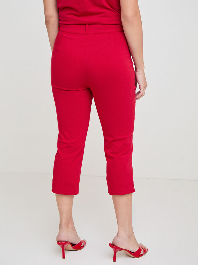 PANTAL&Oacute;N CAPRI Rojo