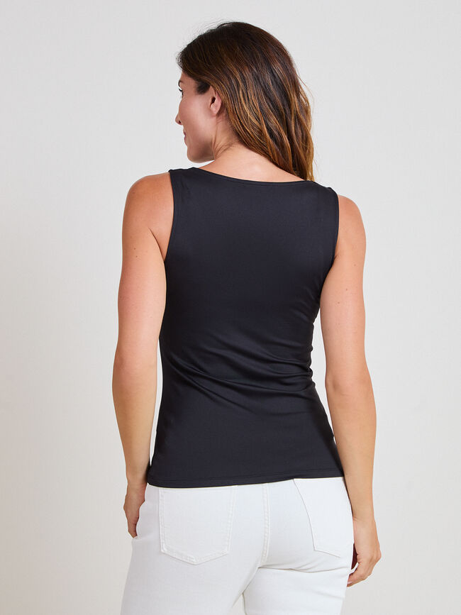 TOP DETALLE ENCAJE Negro