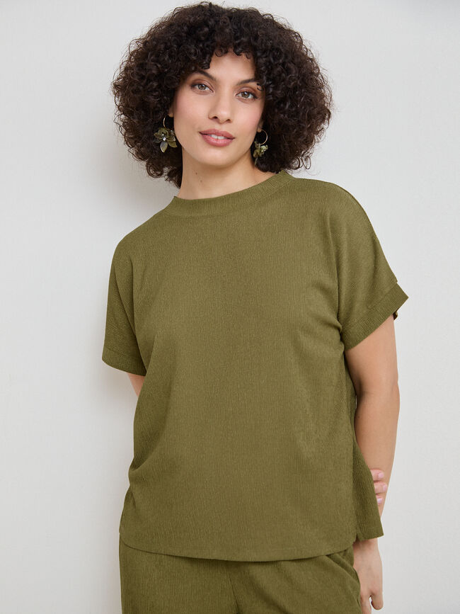 CAMISETA TEXTURA Oliva Kaki