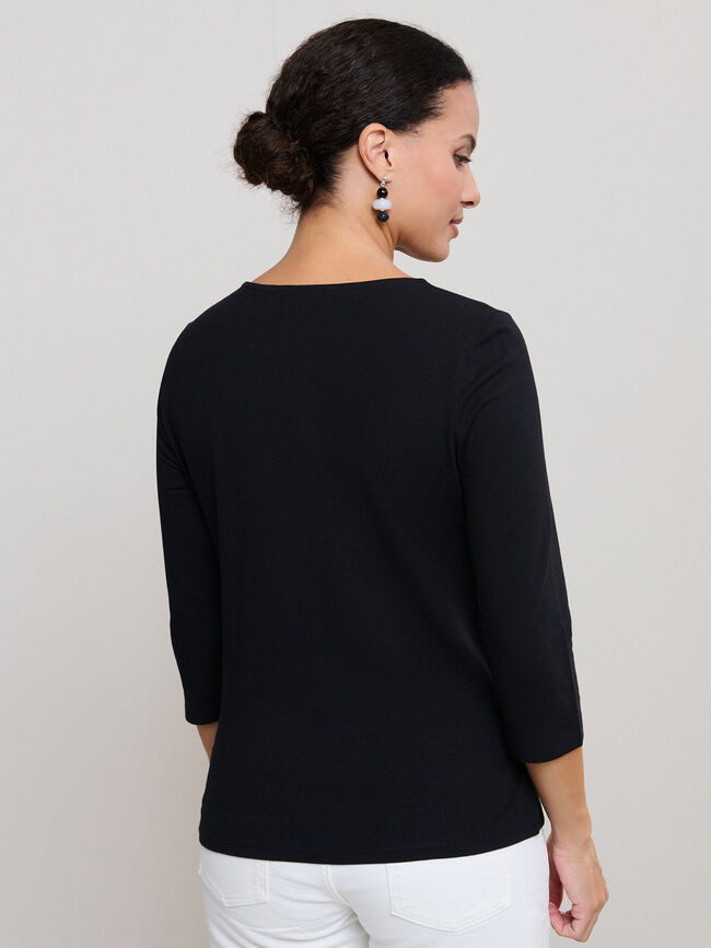CAMISETA HEBILLA Negro