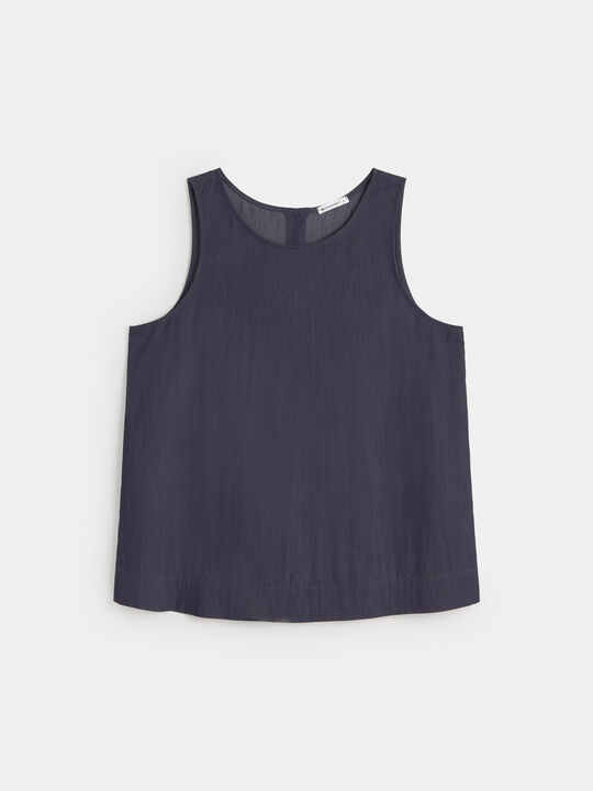 TOP DENIM Azul Marino image number null