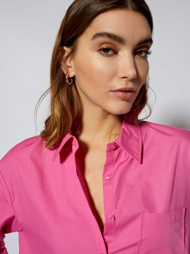 Blusa popelín Fucsia