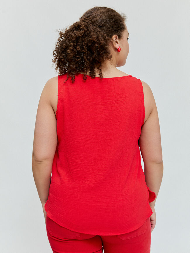 TOP LENCERO PICO Rojo