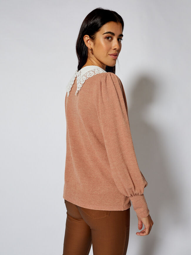 CAMISETA M/L CANALE CUELLO BOBO Camel