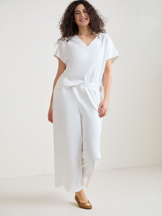 SUDADERA POLO SCUBA M/C Blanco Hueso image number null