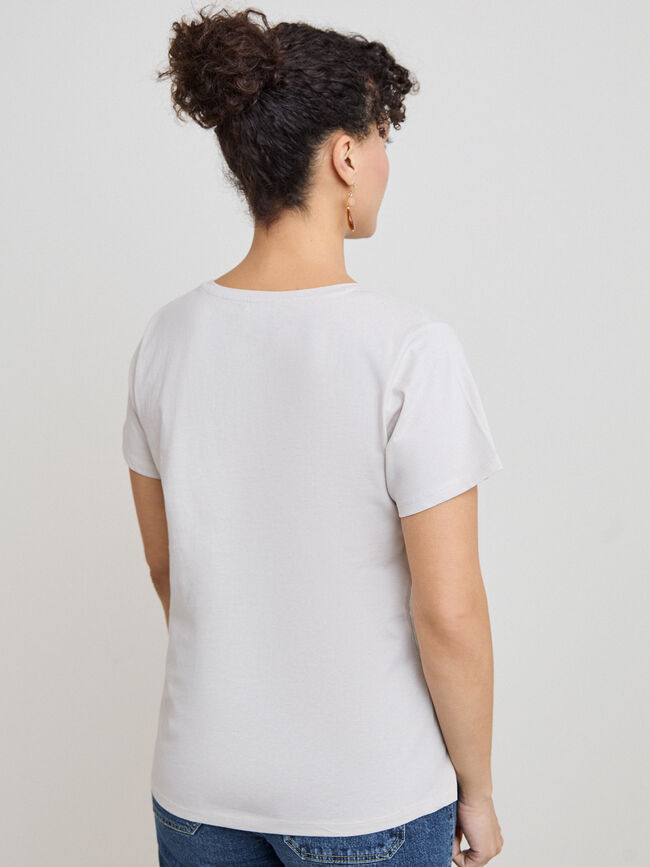 CAMISETA FLORES BRILLANTES Piedra