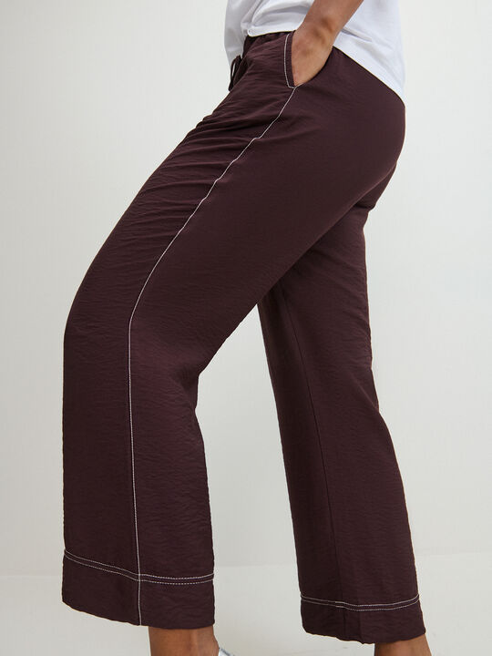 PANTALON ANCHO Marron image number null