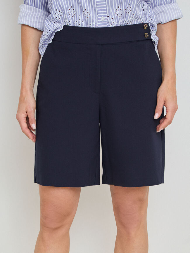 SHORT DETALLE CINTURILLA Azul Marino