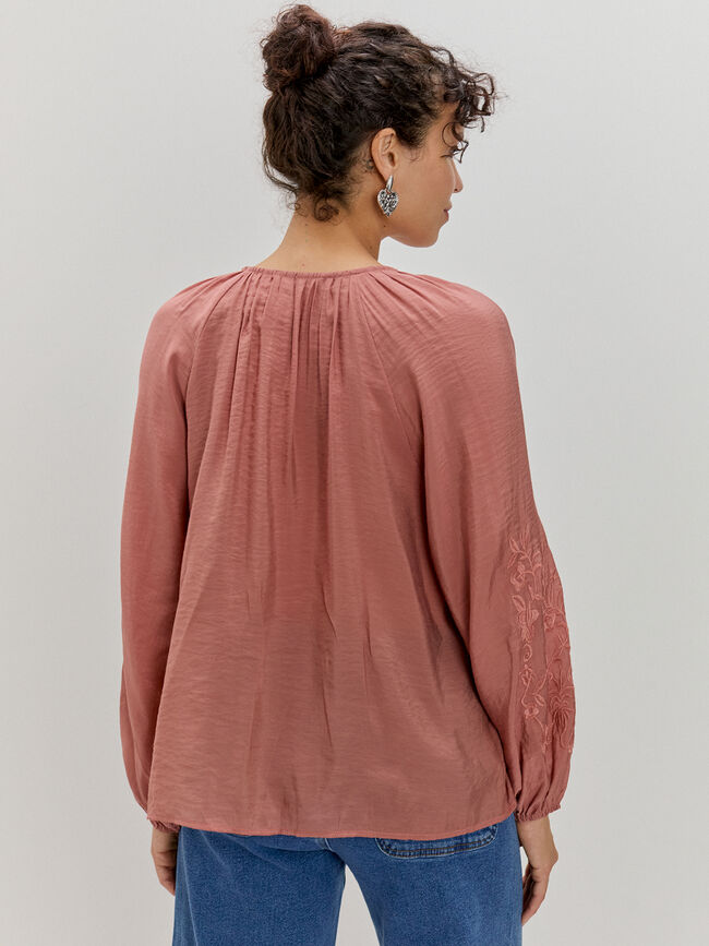 BLUSA CANESU LISA Arcilla
