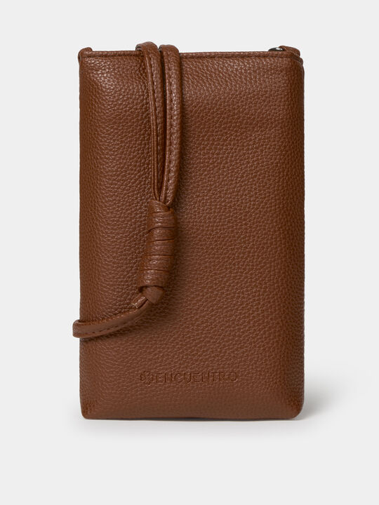 PORTA MÓVIL POLIPIEL Marron chocolat image number null