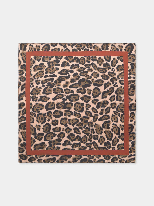 PAÑUELO ESTAMPADO ANIMAL Crudo image number null