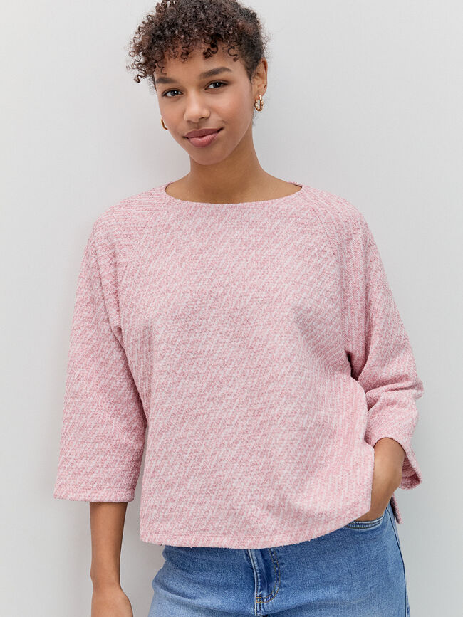 JERSEY MANGA RANGLAN ROSA VINTAGE