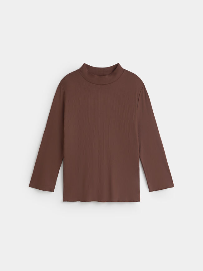 CAMISETA CANALE DETALLE Marron