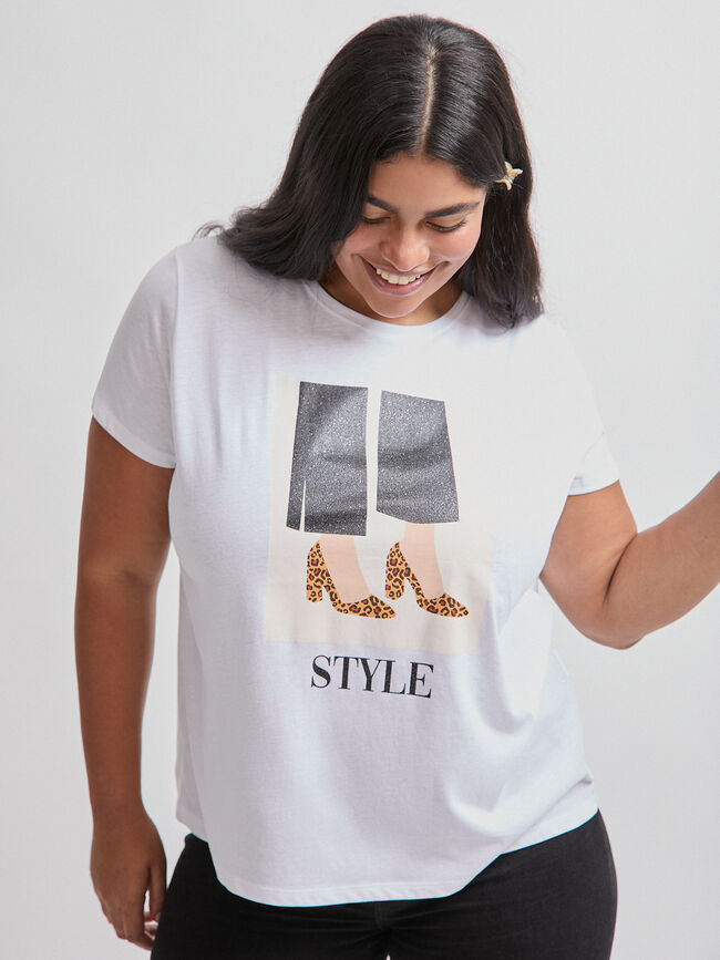 CAMISETA POSICIONAL ZAPATOS Blanco Optico