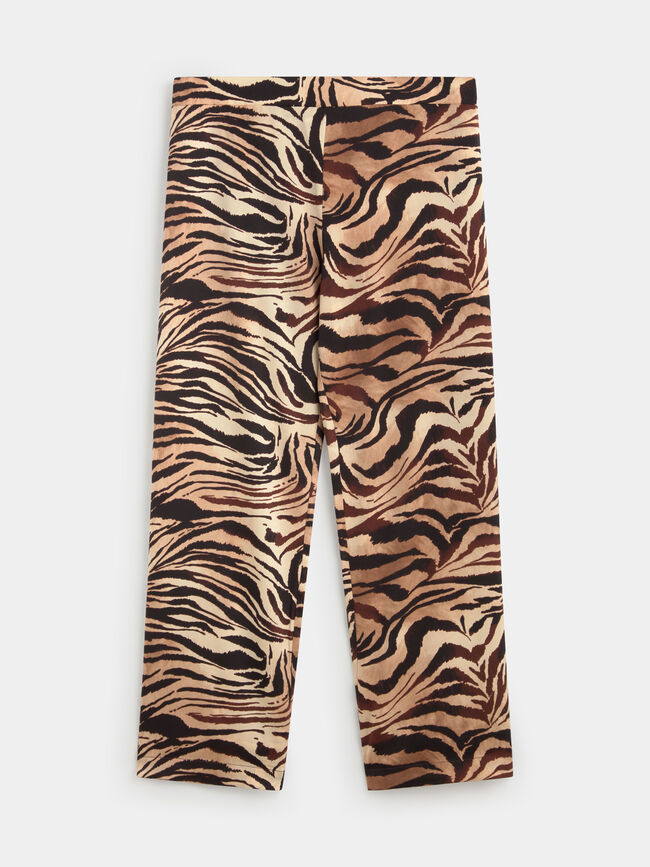PANTAL&Oacute;N ESTAMPADO CONJUNTO Camel