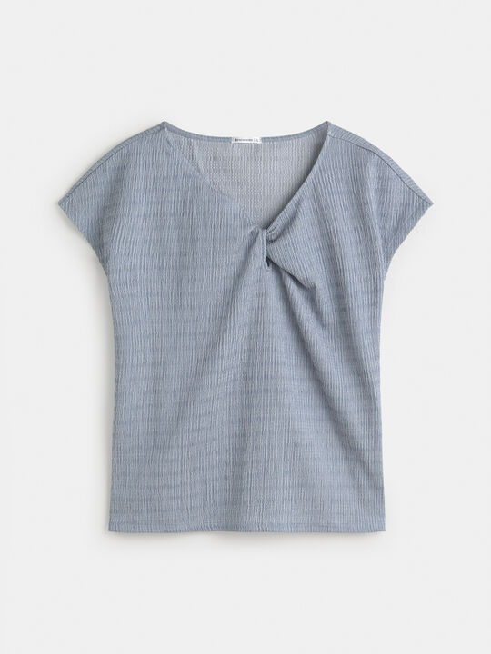 CAMISETA CRINKLE AZUL Azul Chambray image number null