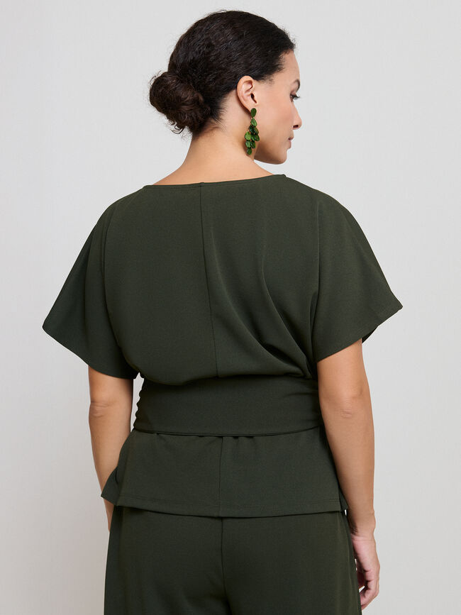 CAMISETA CINTUR&Oacute;N HEBILLA Bosque Oscuro