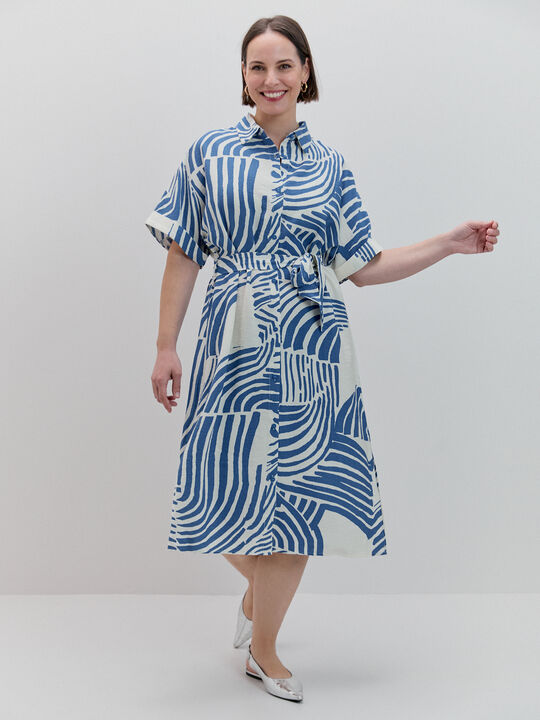 VESTIDO CAMISERO Azulon image number null