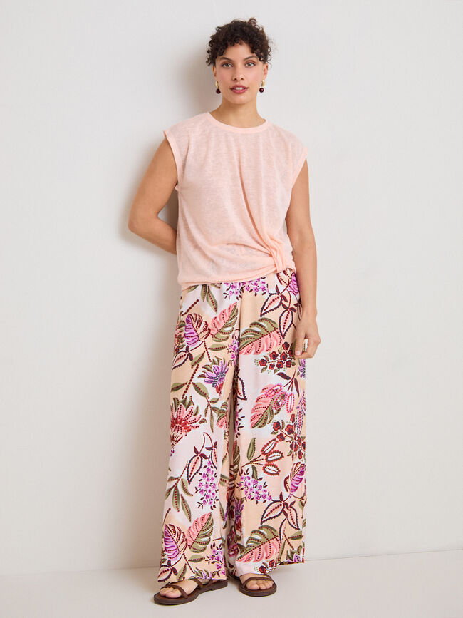 CAMISETA NUDO Salmon Claro