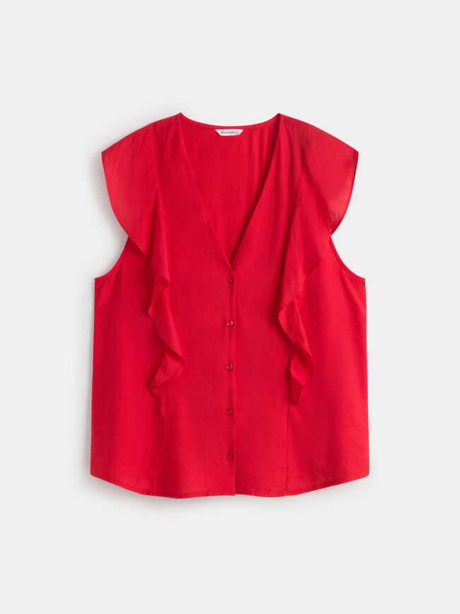 BLUSA MANGA VOLANTES Camelia