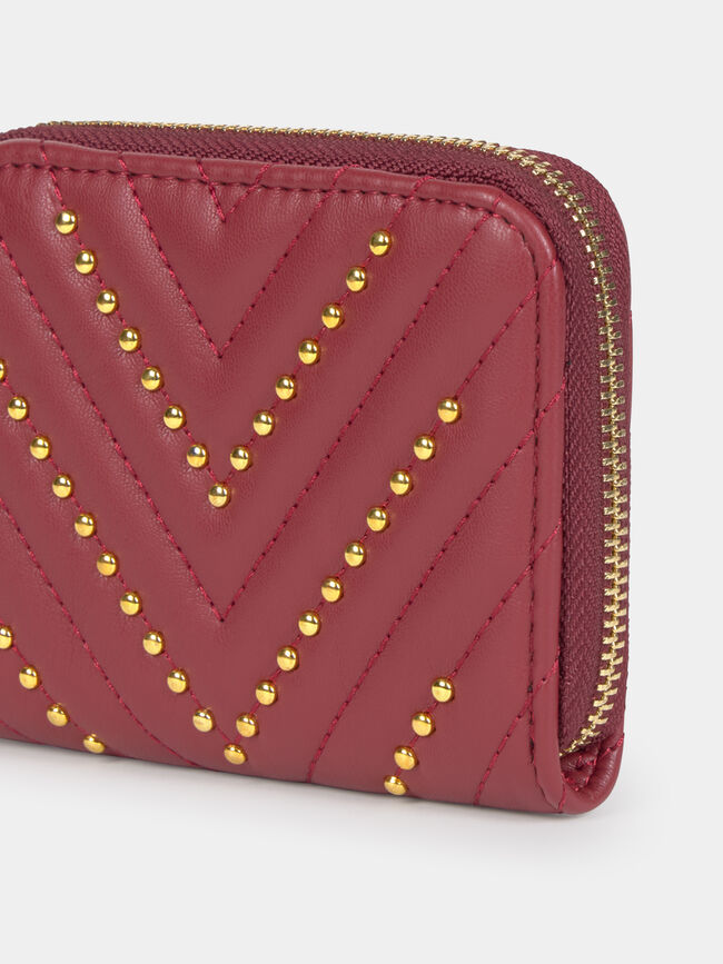 CARTERA TACHAS Burgundy Drab