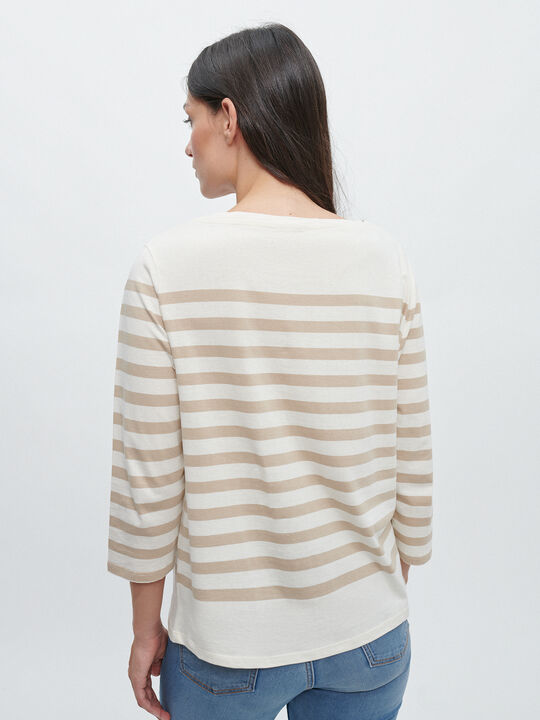 CAMISETA RAYAS BOTONES Estampado 1 image number null