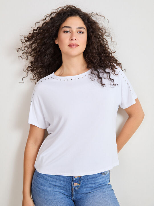 CAMISETA DETALLE Blanco Optico image number null