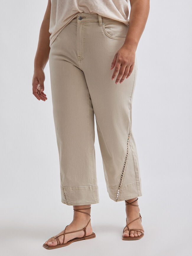 PANTALON COLOR ENTREDOS kaki claro